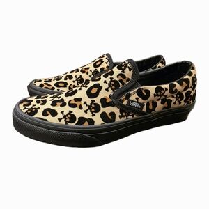 New Vans Leopard Print Slip-On Sneakers